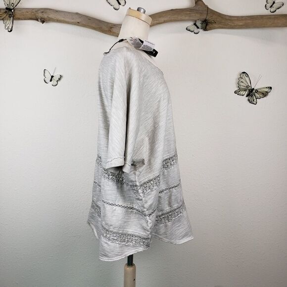 Yest gray oversized Jersey top - Picture 3 of 7